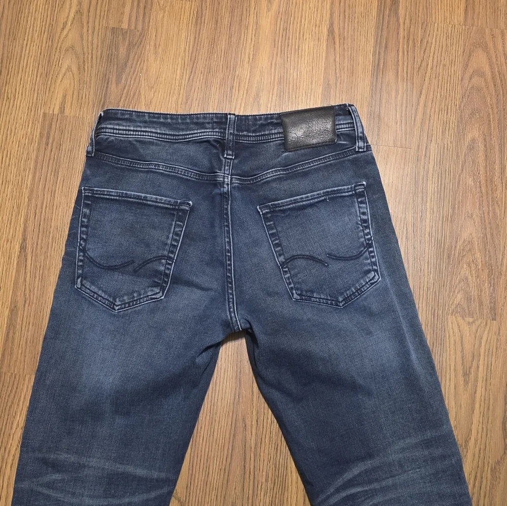 Jack & Jones Mike Jeans Mens 29x30 Comfort Fit Indigo Knit Button Fly Turkey A2 - Picture 13 of 14